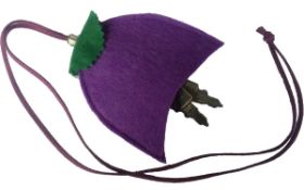 Schlüsselblume lila für um den Hals